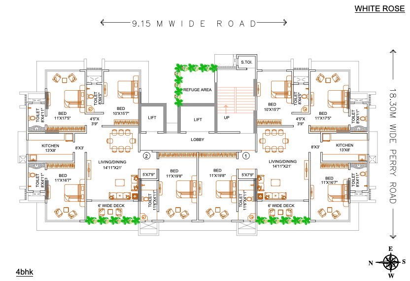 White Rose, Bandra West — floor plan 1
