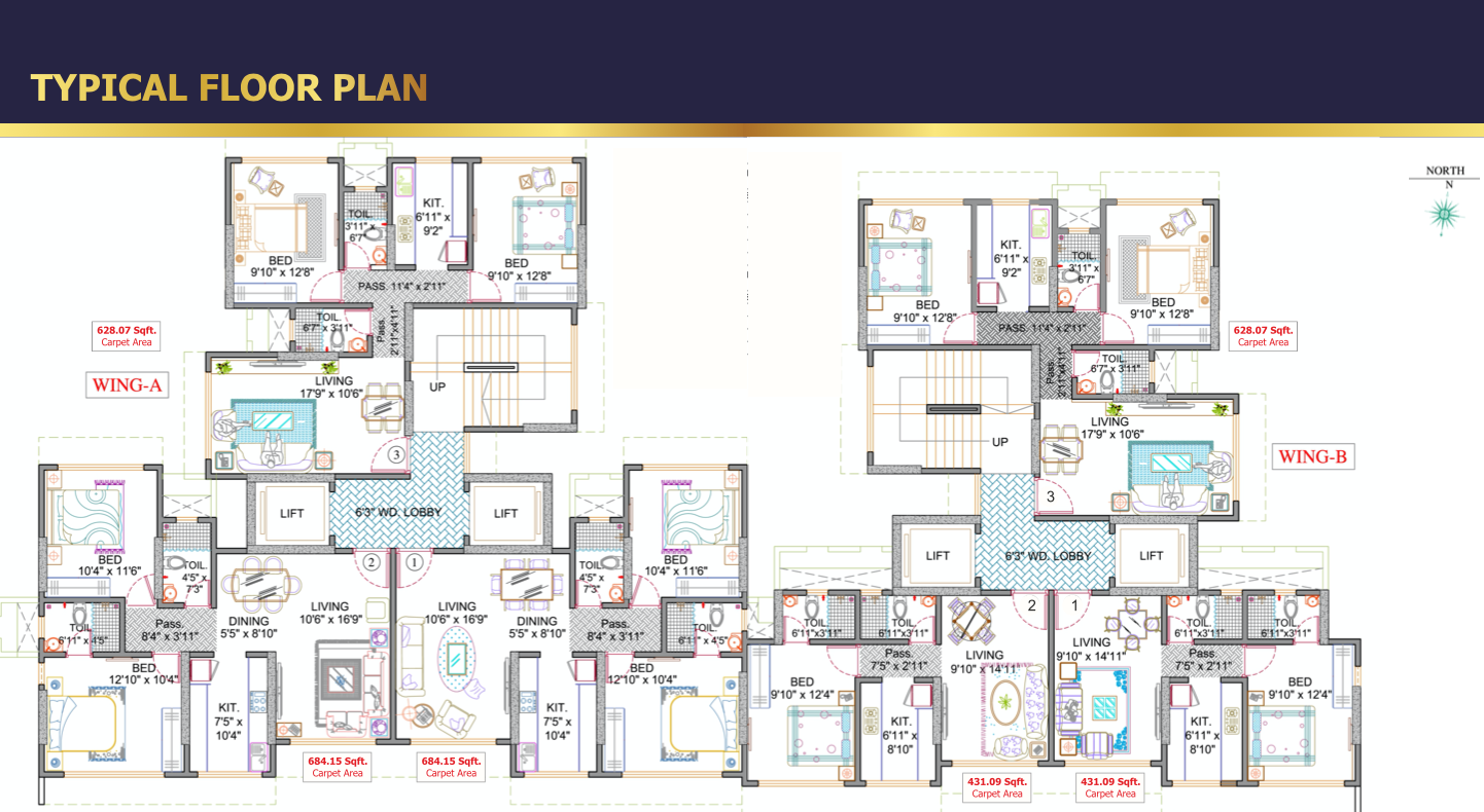 Shankeshwar Apartment, Malad East — floor plan 1
