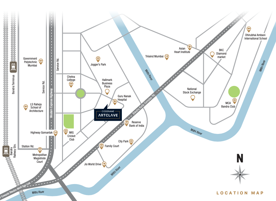 Agami Eternity, Bandra East — floor plan 2