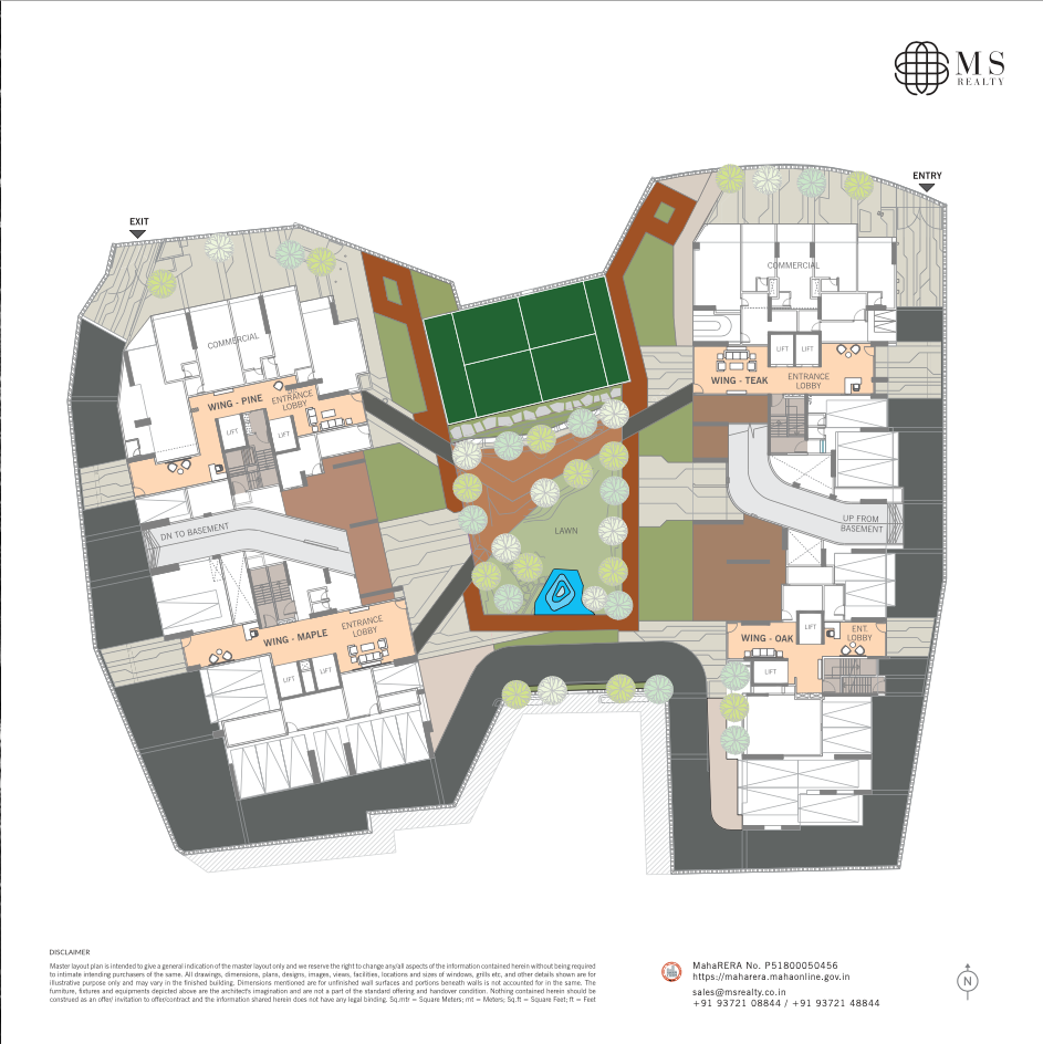 Courtyard Oak, Santacruz East — floor plan 1