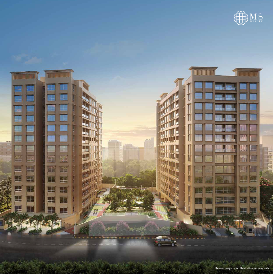 3 BHK nearing possession in Courtyard Oak , Santacruz East