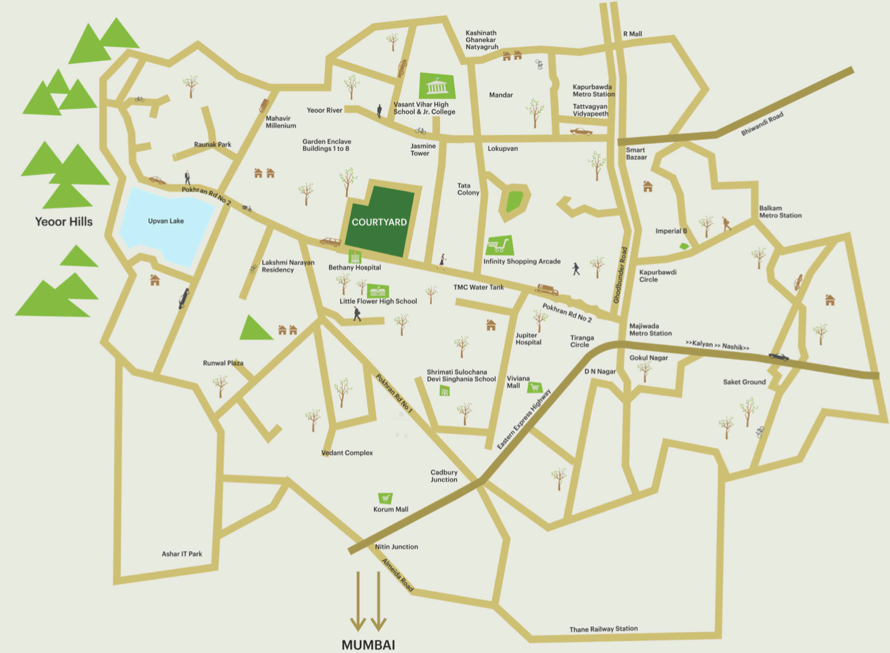 Courtyard Asteria, Thane West — floor plan 2