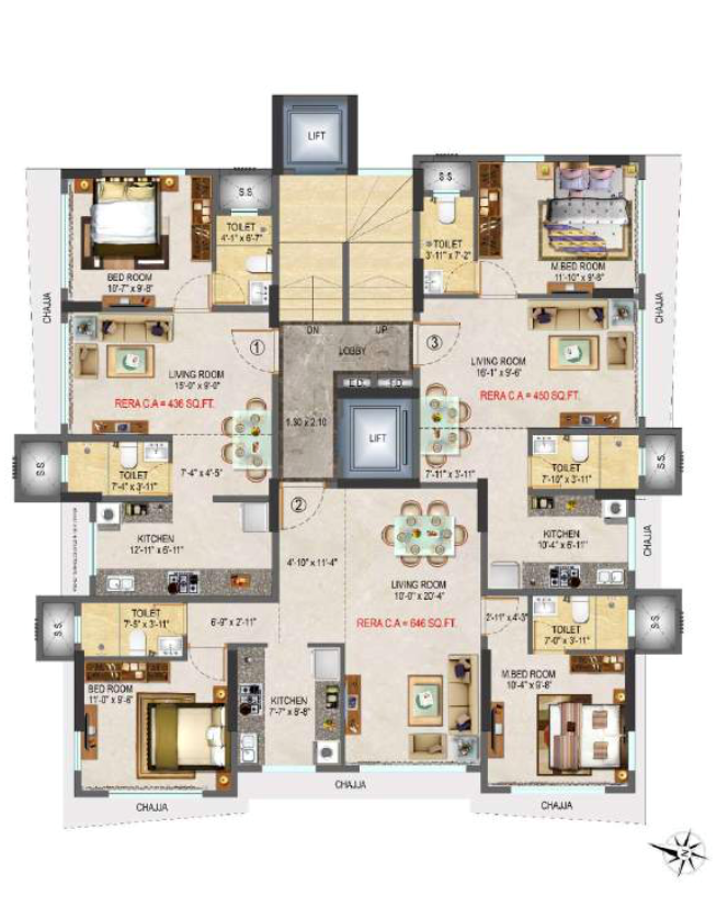 Shaligram, Malad West — floor plan 1