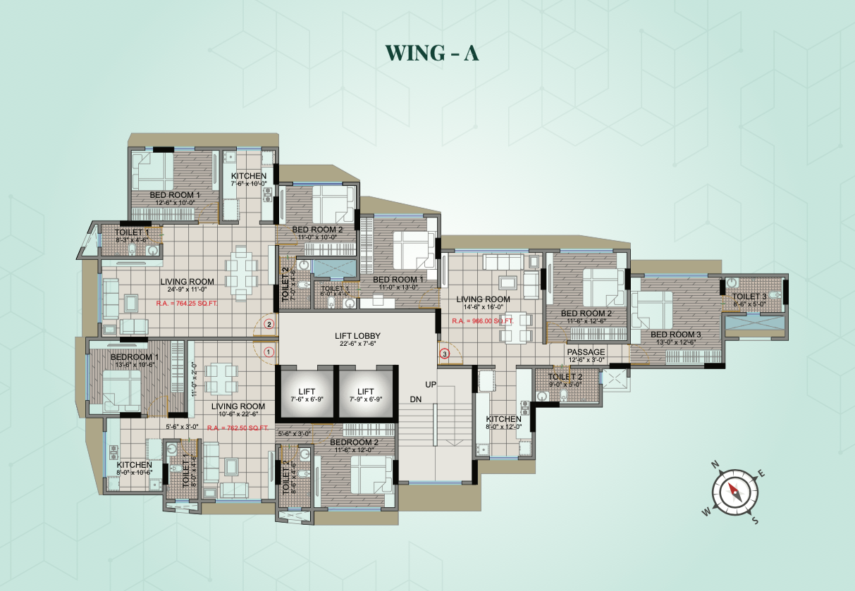 Emerald, Santacruz East — floor plan 1