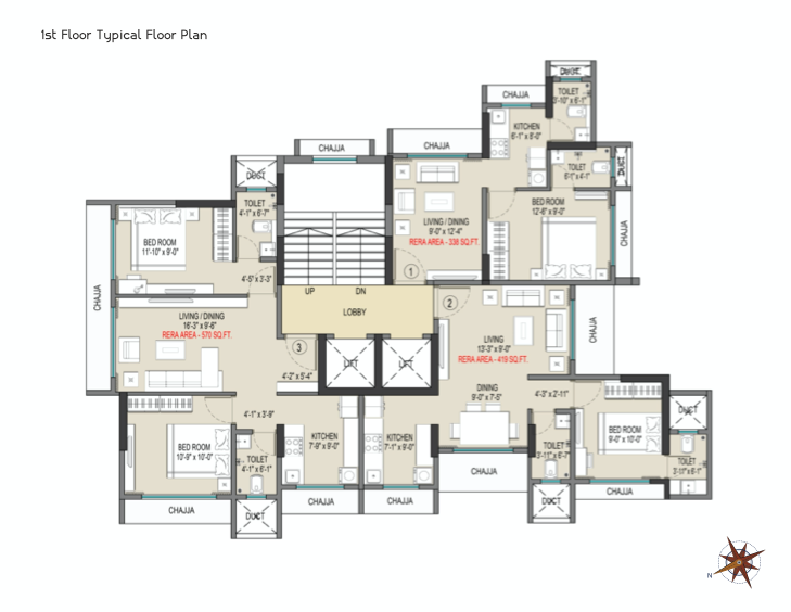 Empire Valencia, Borivali West — floor plan 1
