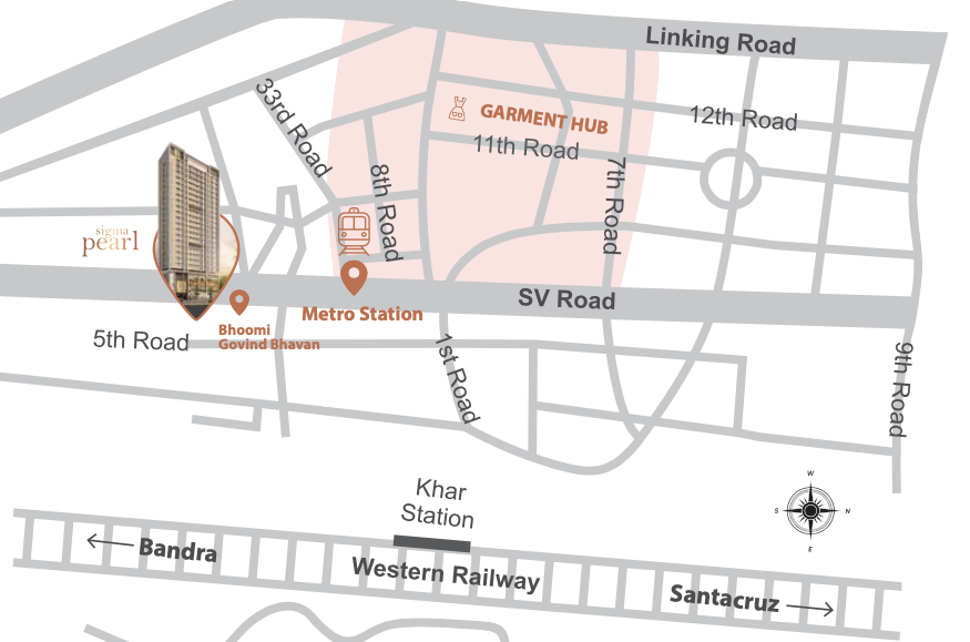Sigma Pearl, Khar West — floor plan 2