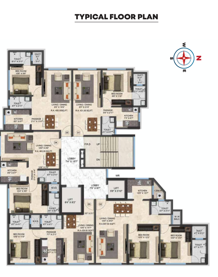 Ranbir Heights, Andheri East — floor plan 1