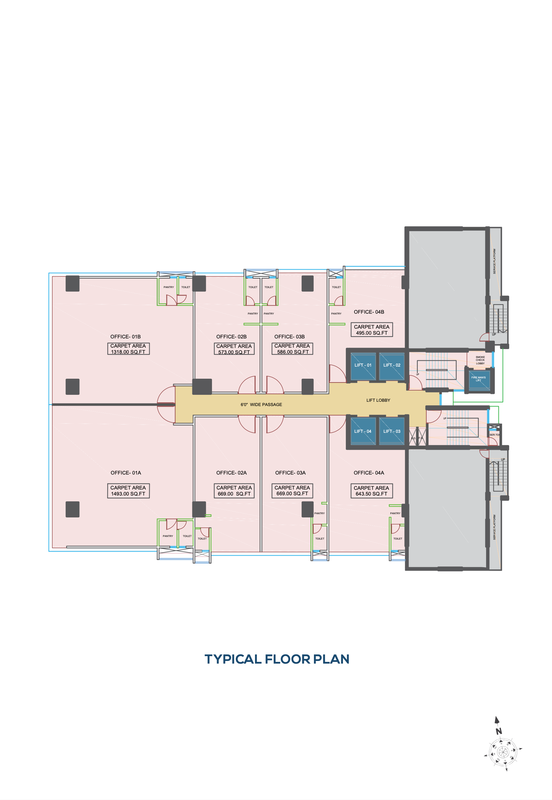 81 Crest Wing A, Santacruz West — floor plan 1