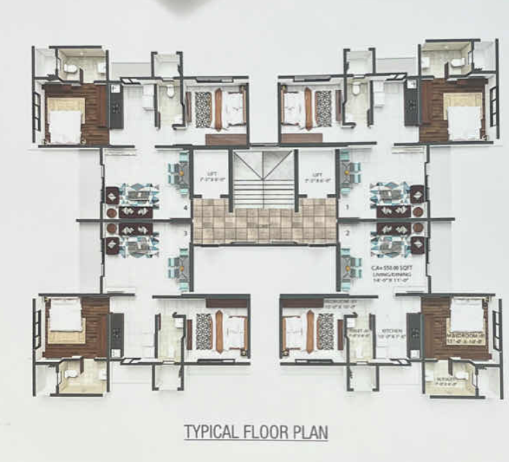 Royale, Andheri West — floor plan 1