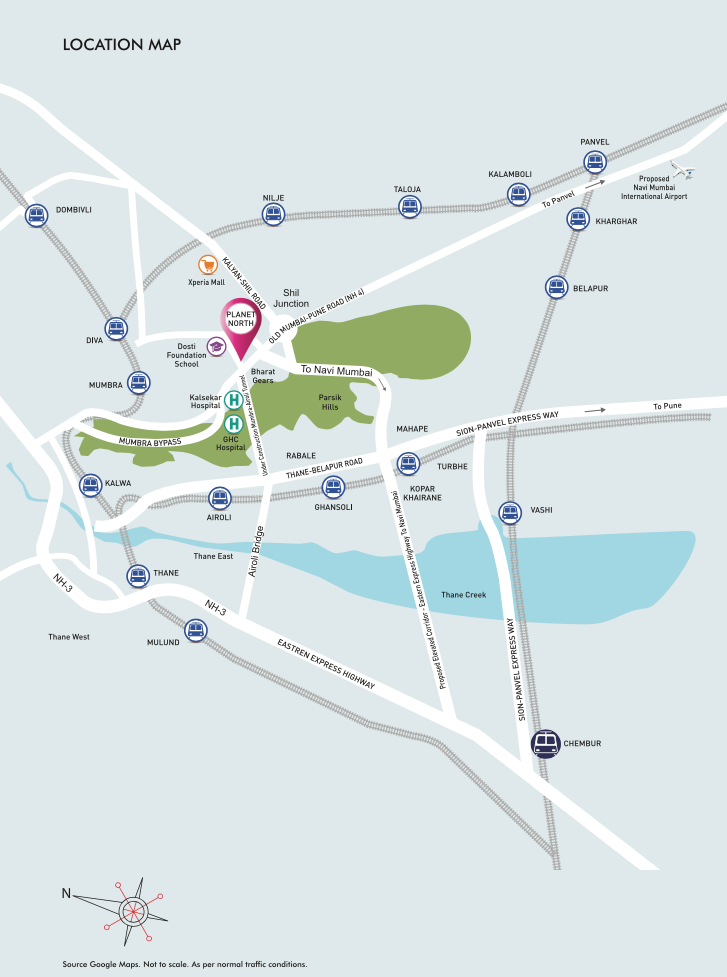 Dosti Planet North - Amber, Thane West — floor plan 2