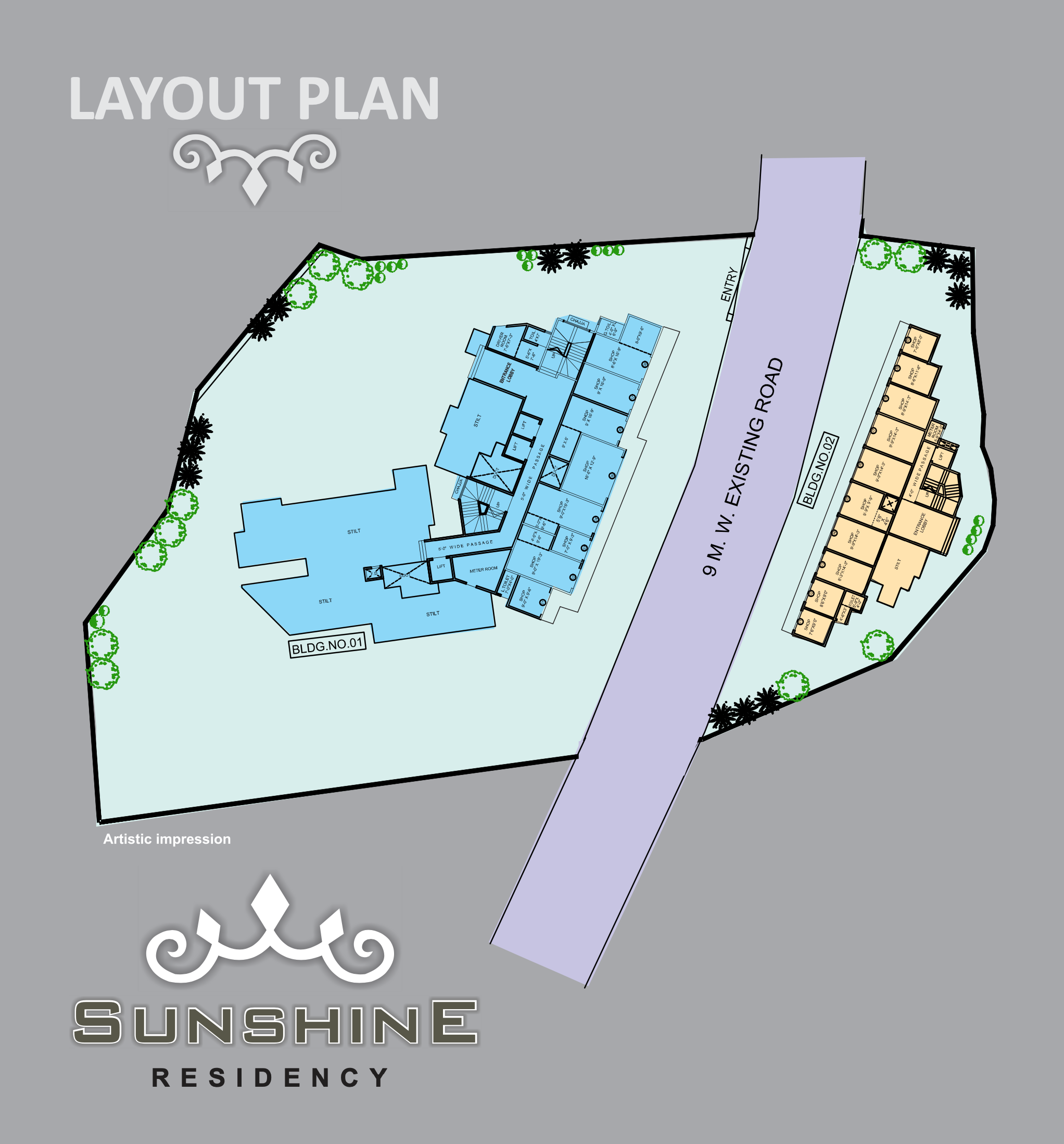 Sunshine Residency, Vasai — floor plan 1