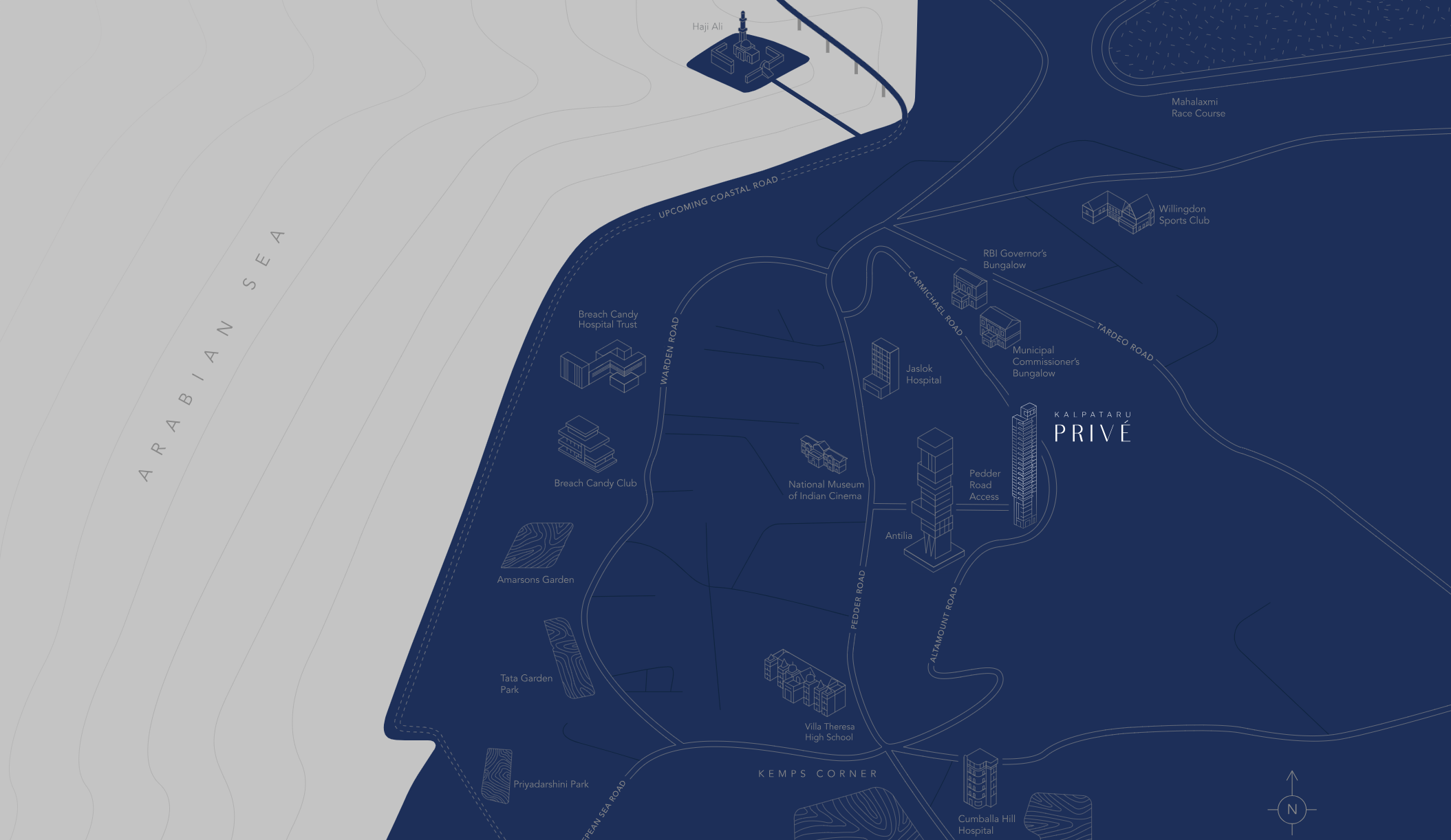 Kalpataru Prive, Altamount Road — floor plan 1
