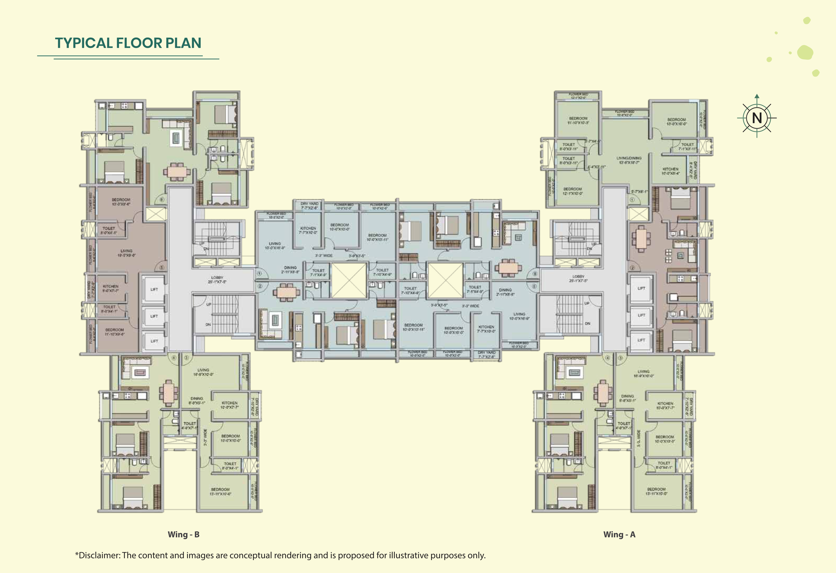 Paradise Grandeur, Virar — floor plan 1