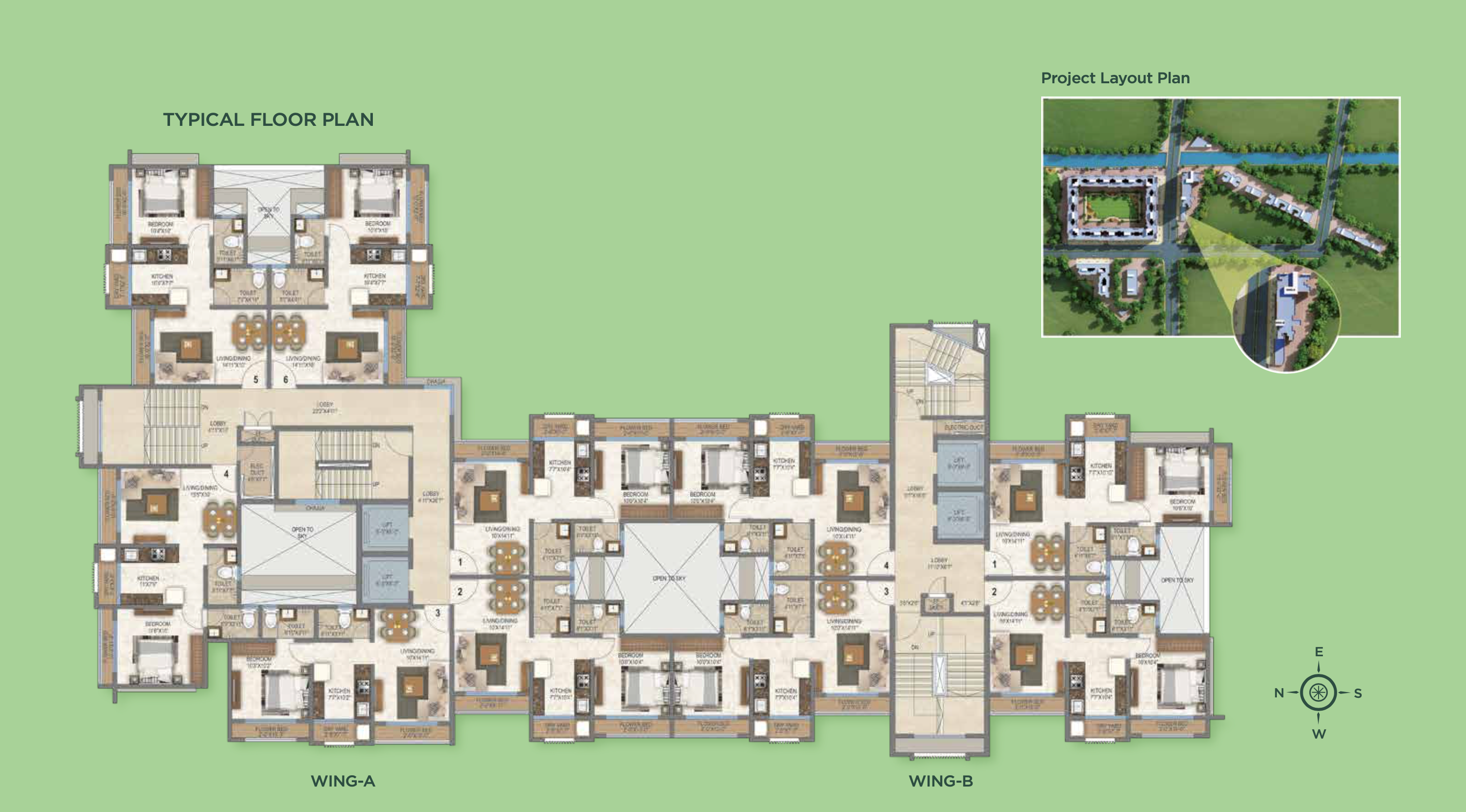 Peninsula Residency, Virar — floor plan 1