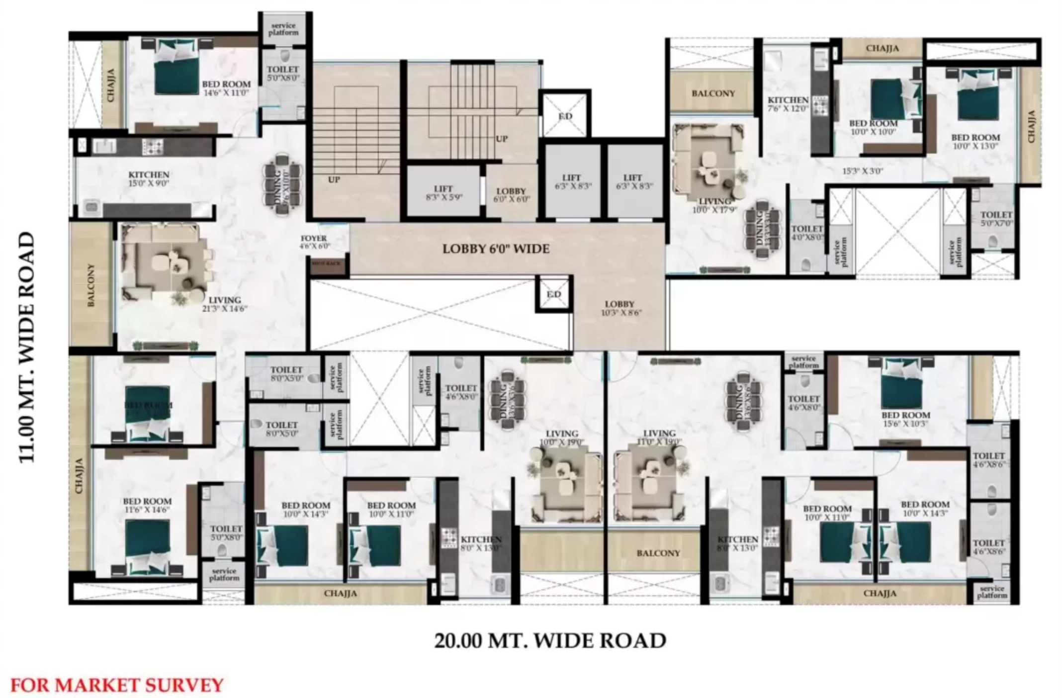 One Pyramid, Airoli — floor plan 1