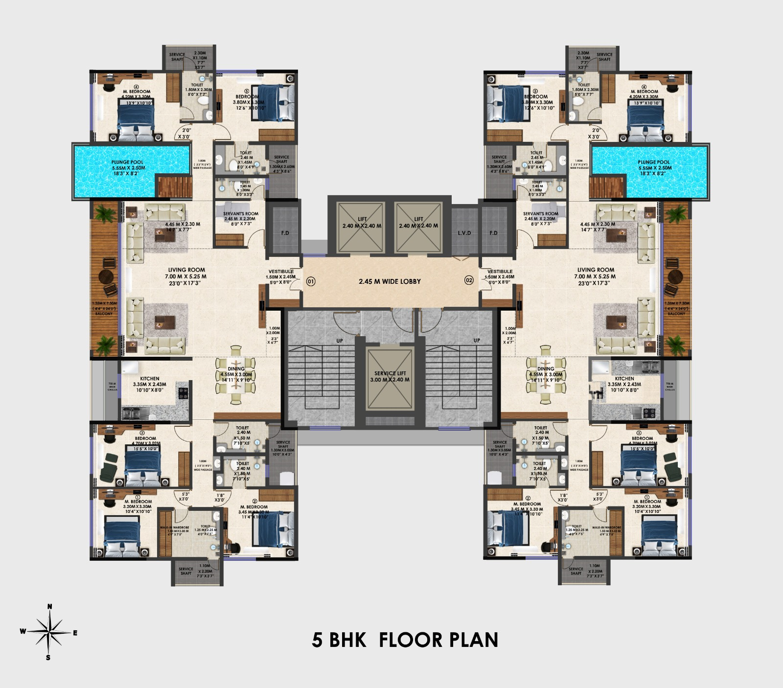 Landmark, Kalyan — floor plan 1