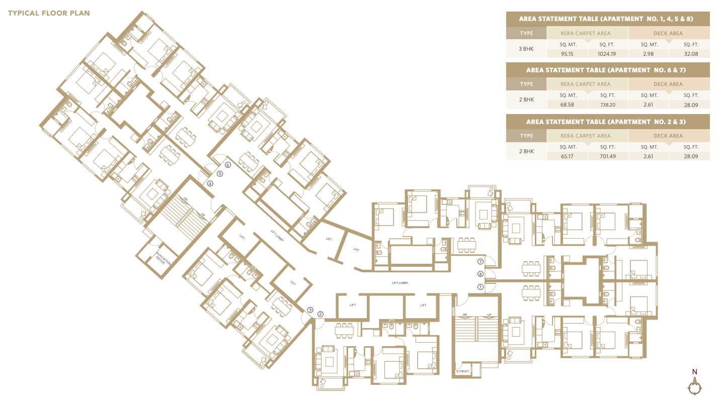 Hiranandani Castalia, Kandivali West — floor plan 1