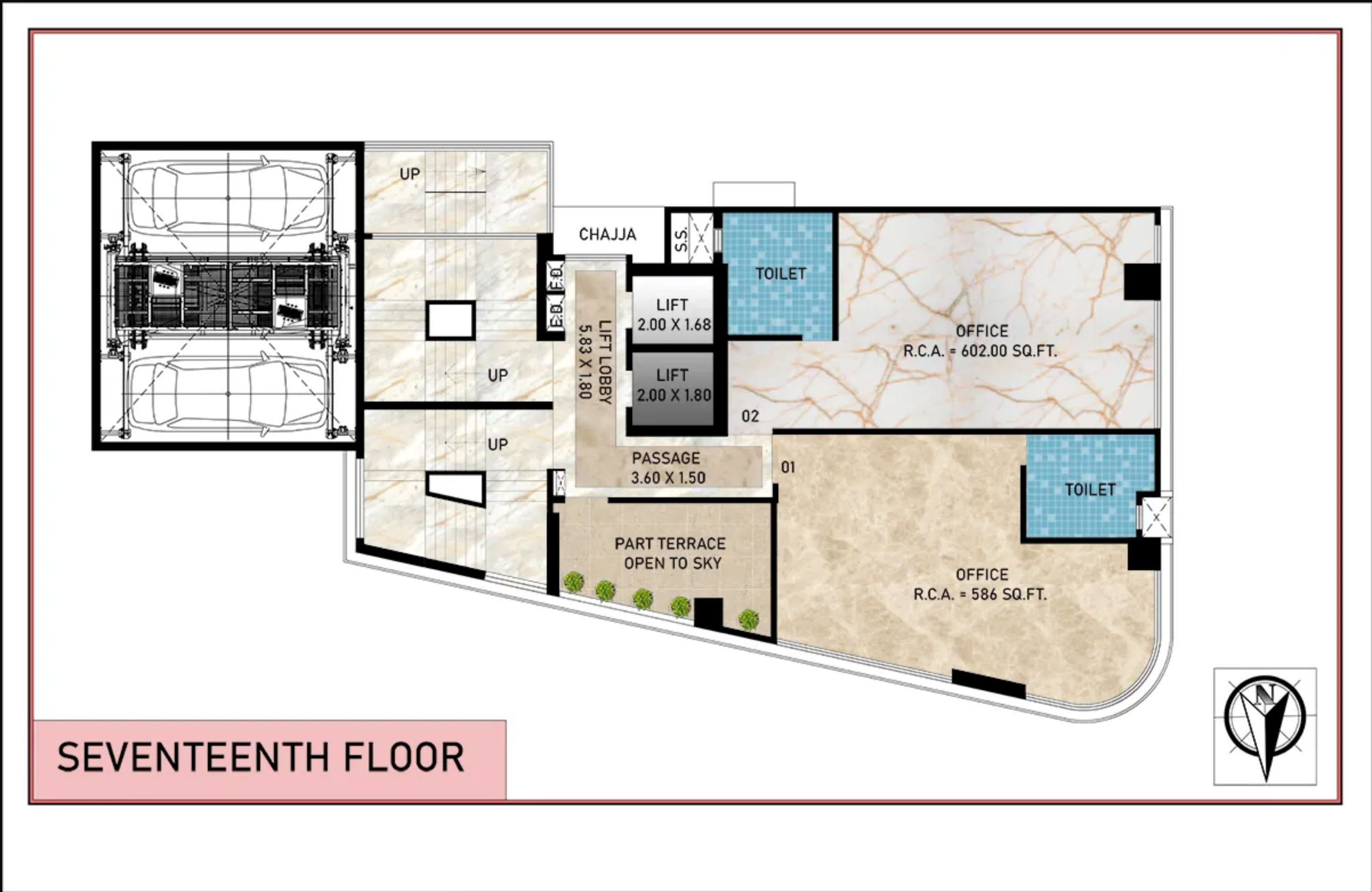 Lalani Business Park, Khar West — floor plan 1