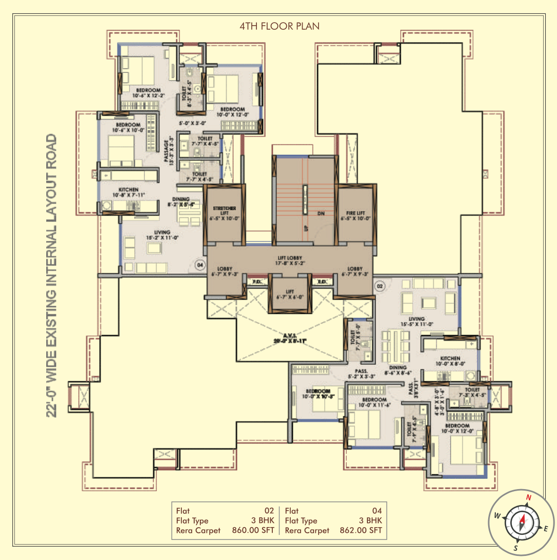 Crescent Heights, Borivali West — floor plan 1