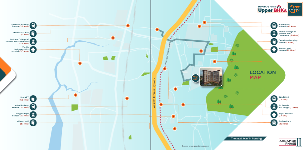 Satellite Aarambh - A & B, Malad East — floor plan 2