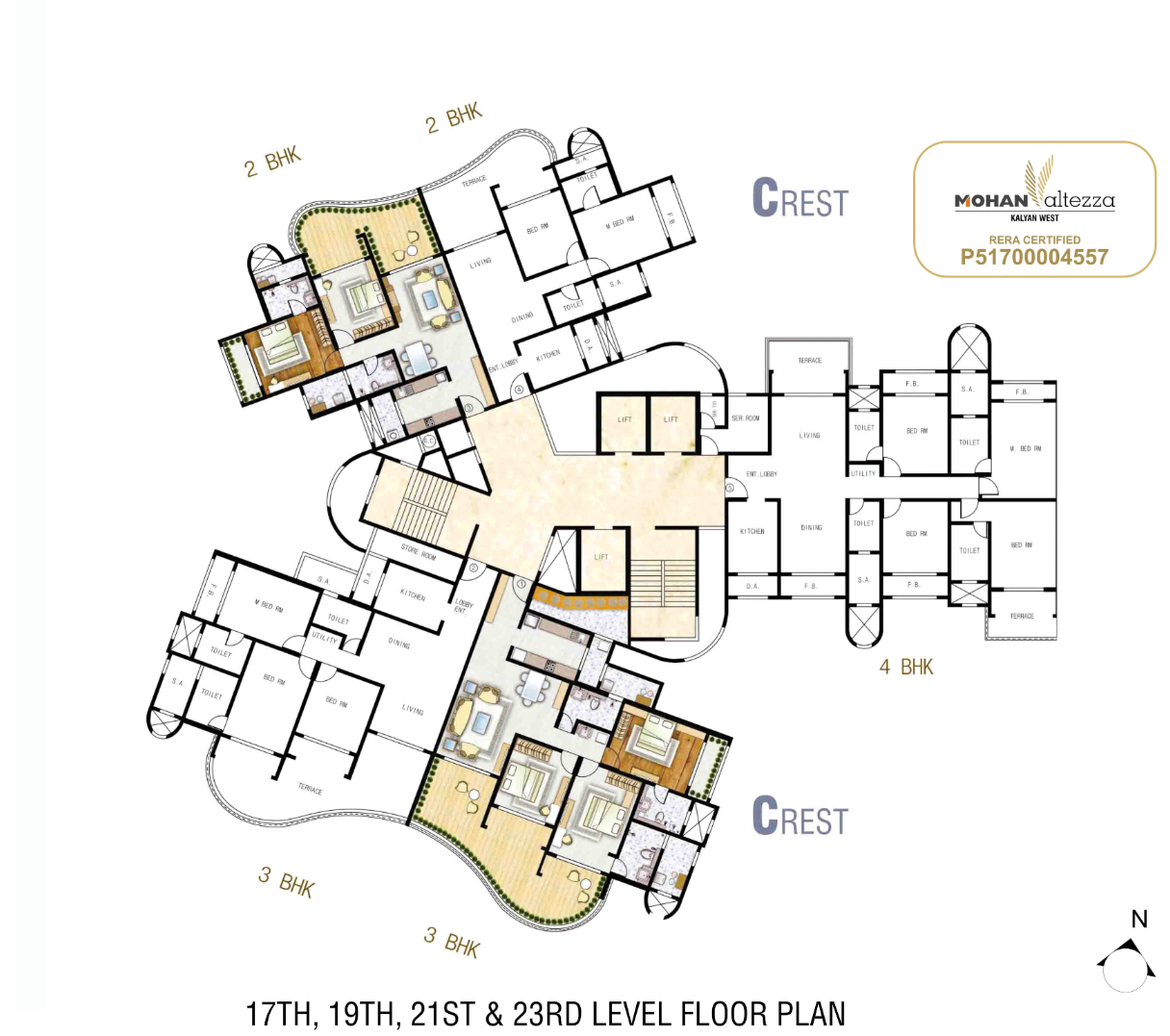 Mohan Altezza II, Kalyan — floor plan 1