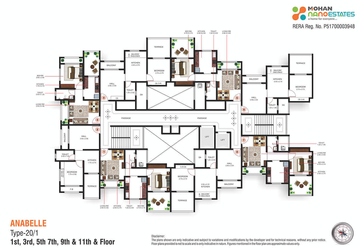 Mohan Nano Estates I, Ambernath — floor plan 1