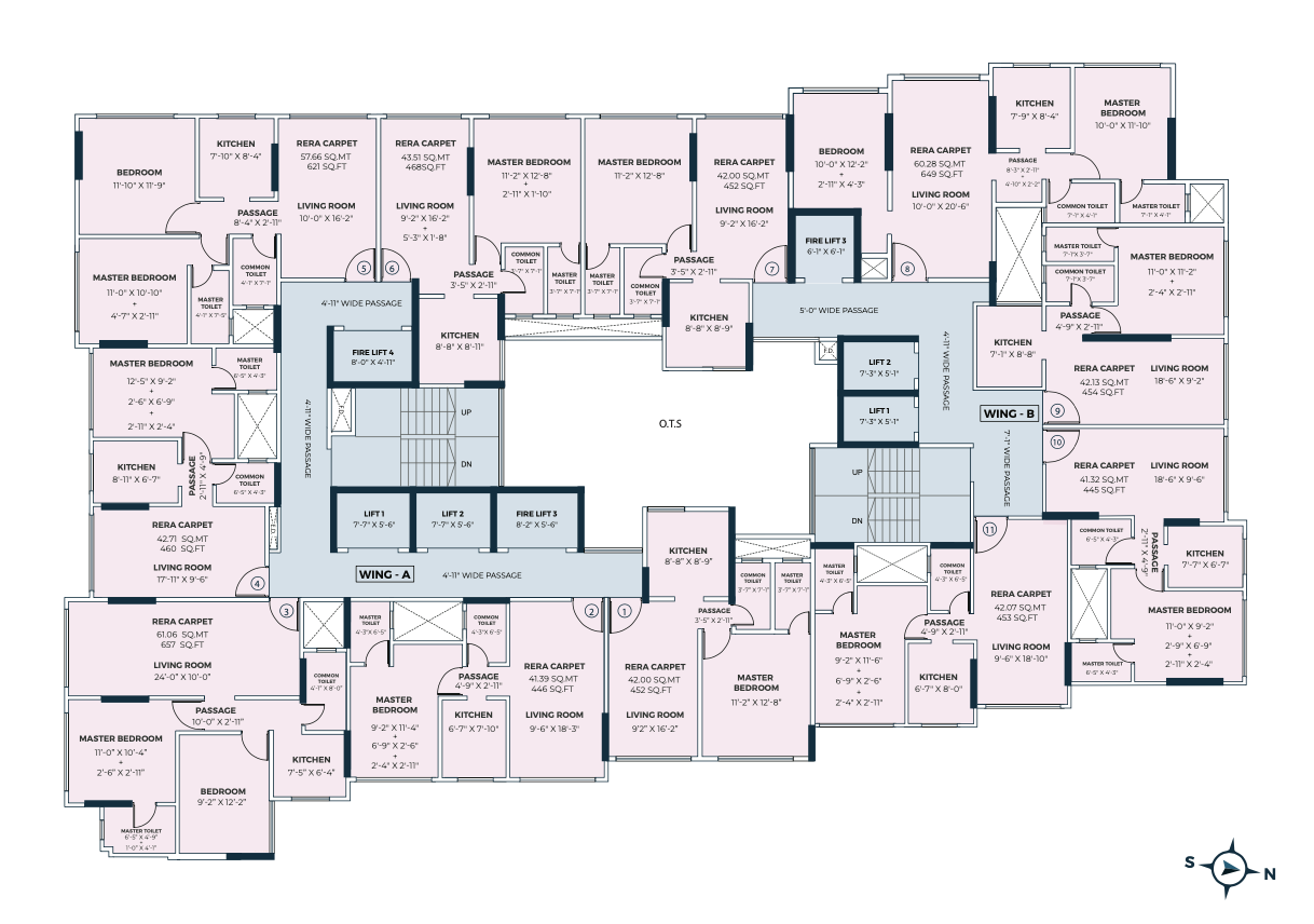 BKC Crown, Kurla — floor plan 1