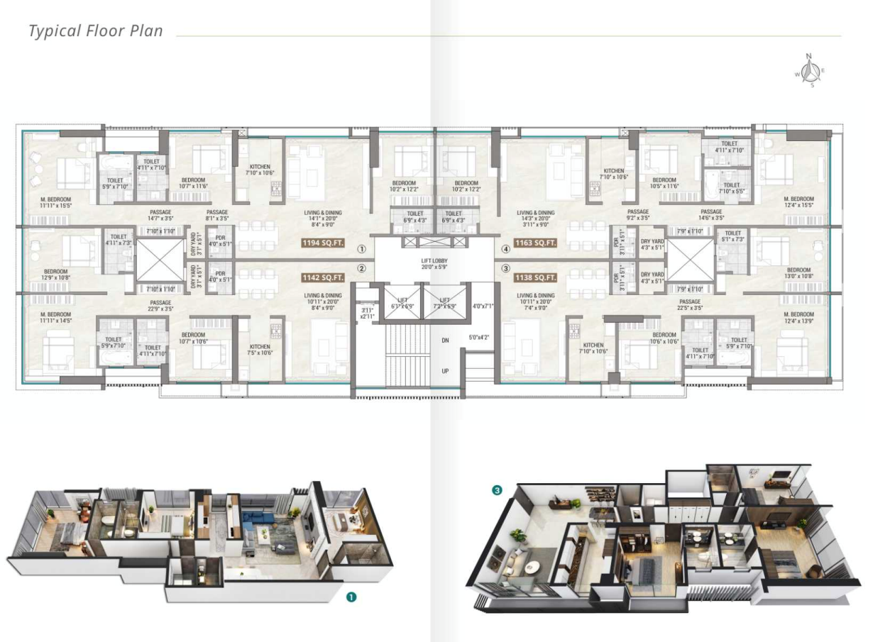 Kinara, Juhu — floor plan 1