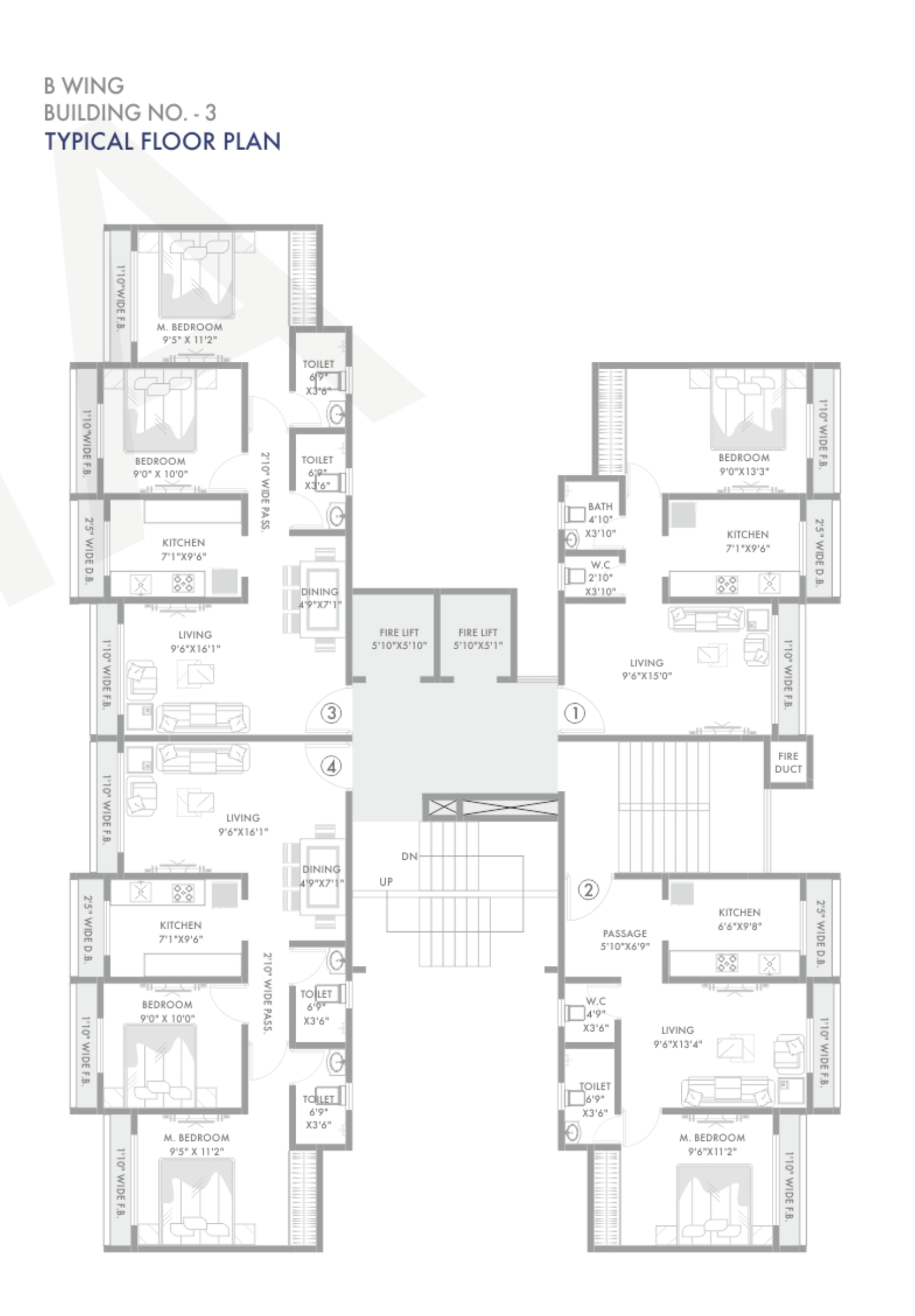 N G Silver Spring Phase II, Mira Road — floor plan 1