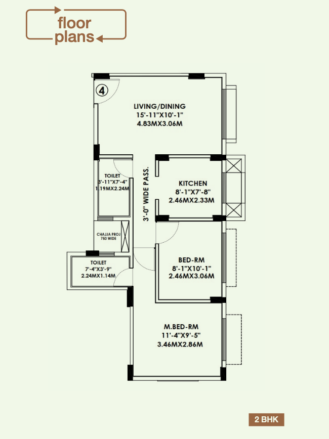 Gundecha Woods, Palghar — floor plan 1