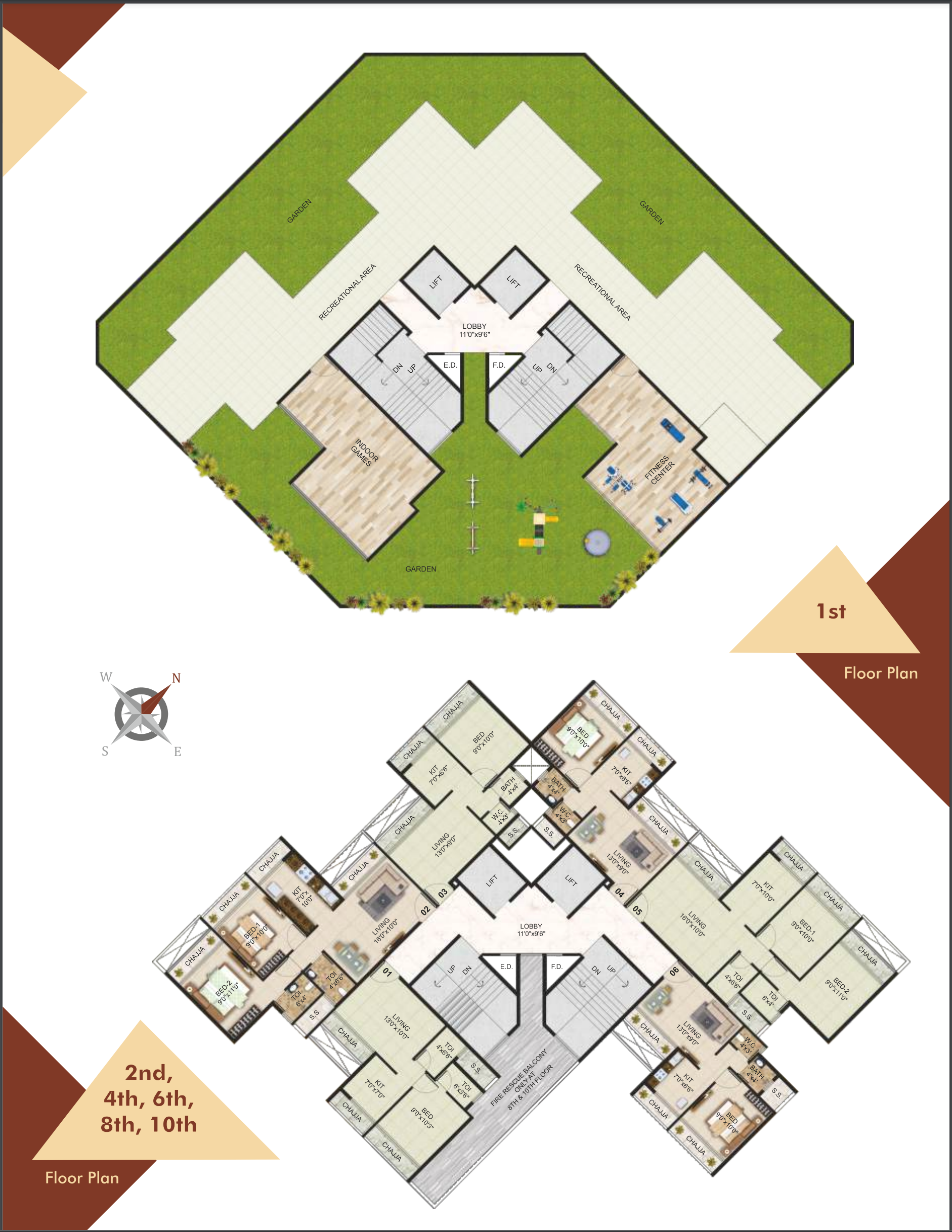 Planet Riverfront, Taloja — floor plan 1