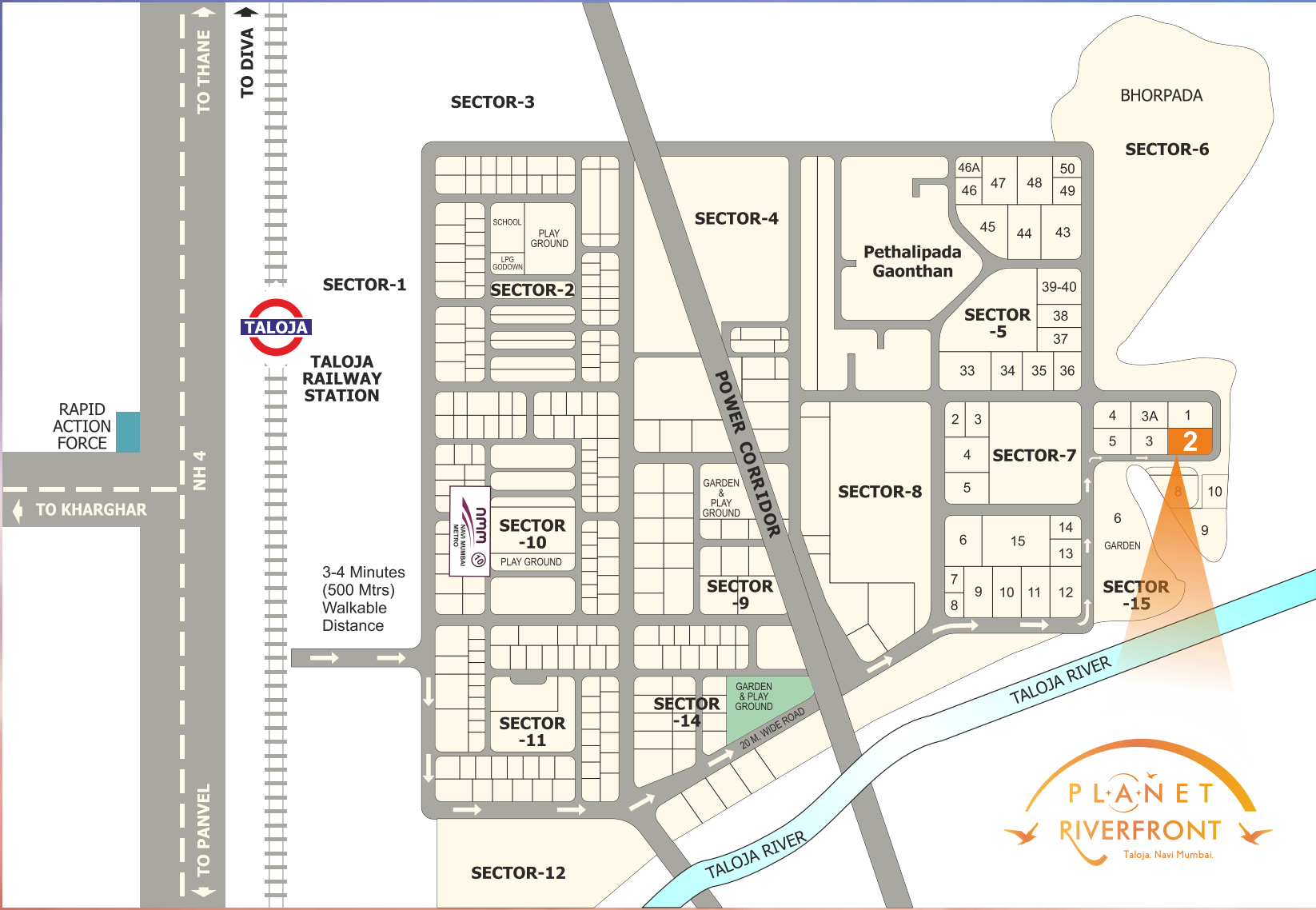 Planet Riverfront, Taloja — floor plan 2
