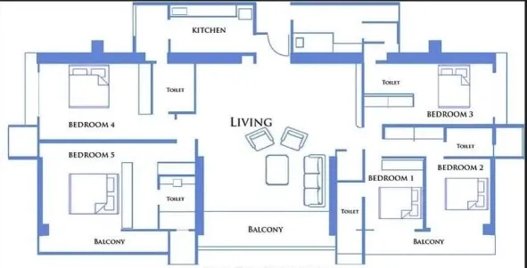 Nishika Elysium, Worli — floor plan 1