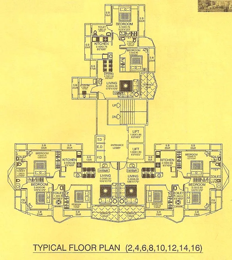 Trimurti Heights, Kharghar — floor plan 1