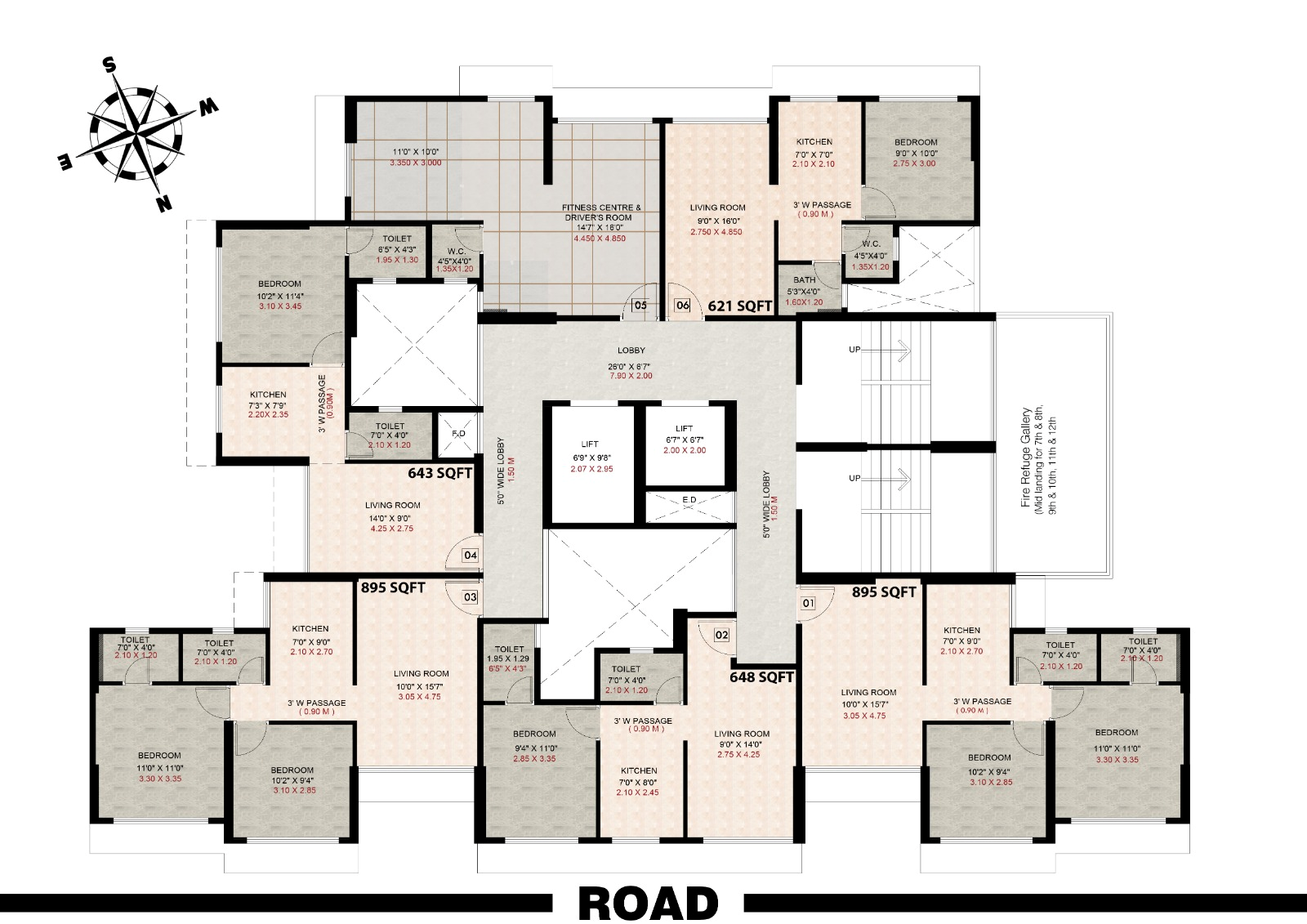 Haware Elinor, Kalamboli — floor plan 1