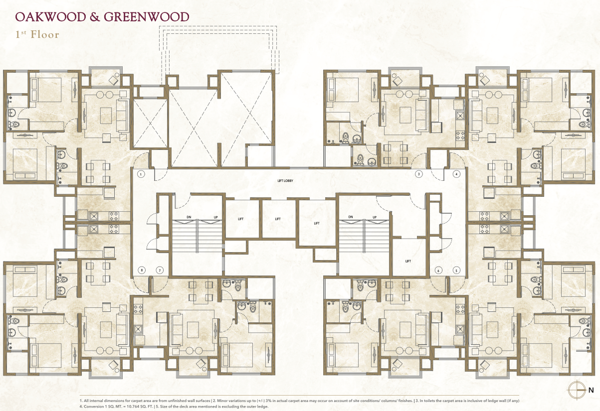 Hiranandani Woodspring, Kalyan — floor plan 1