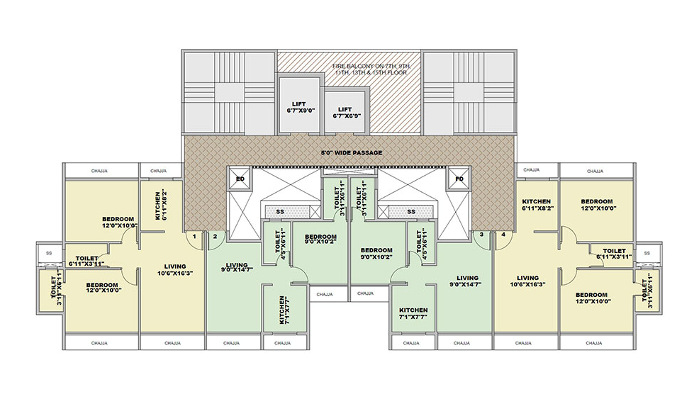 Prajapati Opal Phase - II, New Panvel — floor plan 1