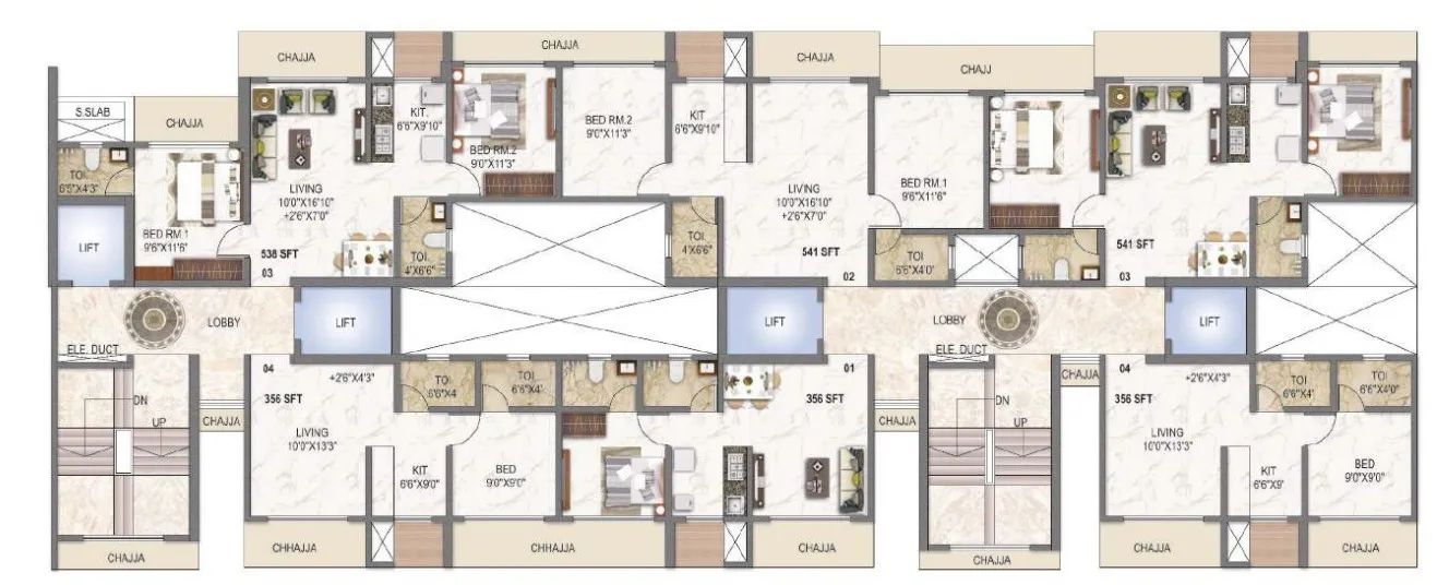 Asmi Legend, Goregaon West — floor plan 1