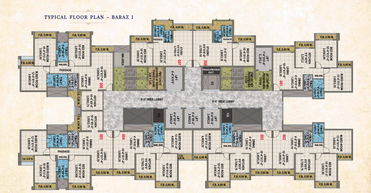 Arihant Clan Aalishan - Phase 2, Kharghar — floor plan 1
