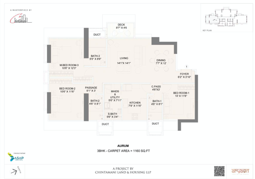 Chintamani Aryavrat, Dadar West — floor plan 1