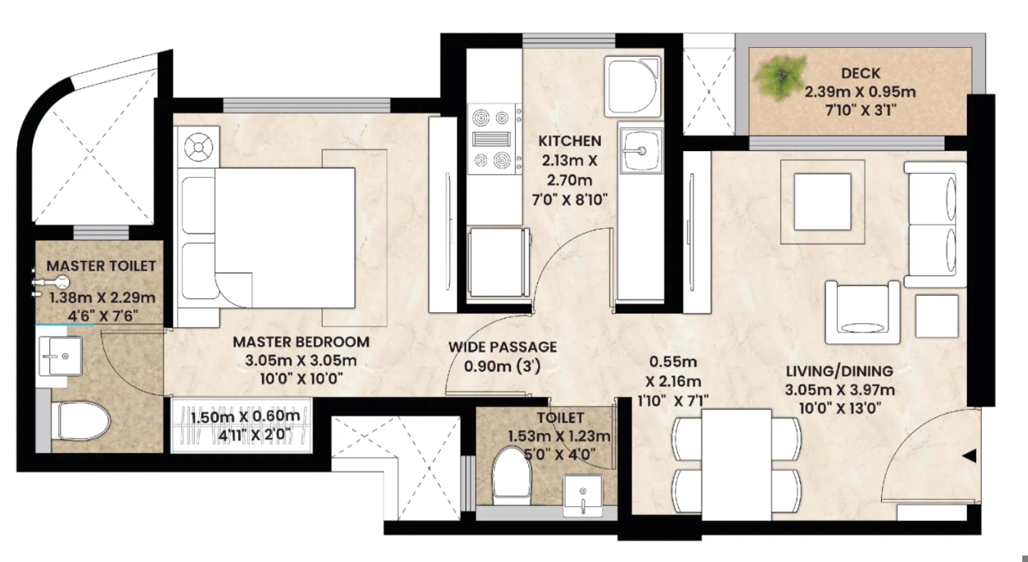 Gurukripa, Chembur — floor plan 1