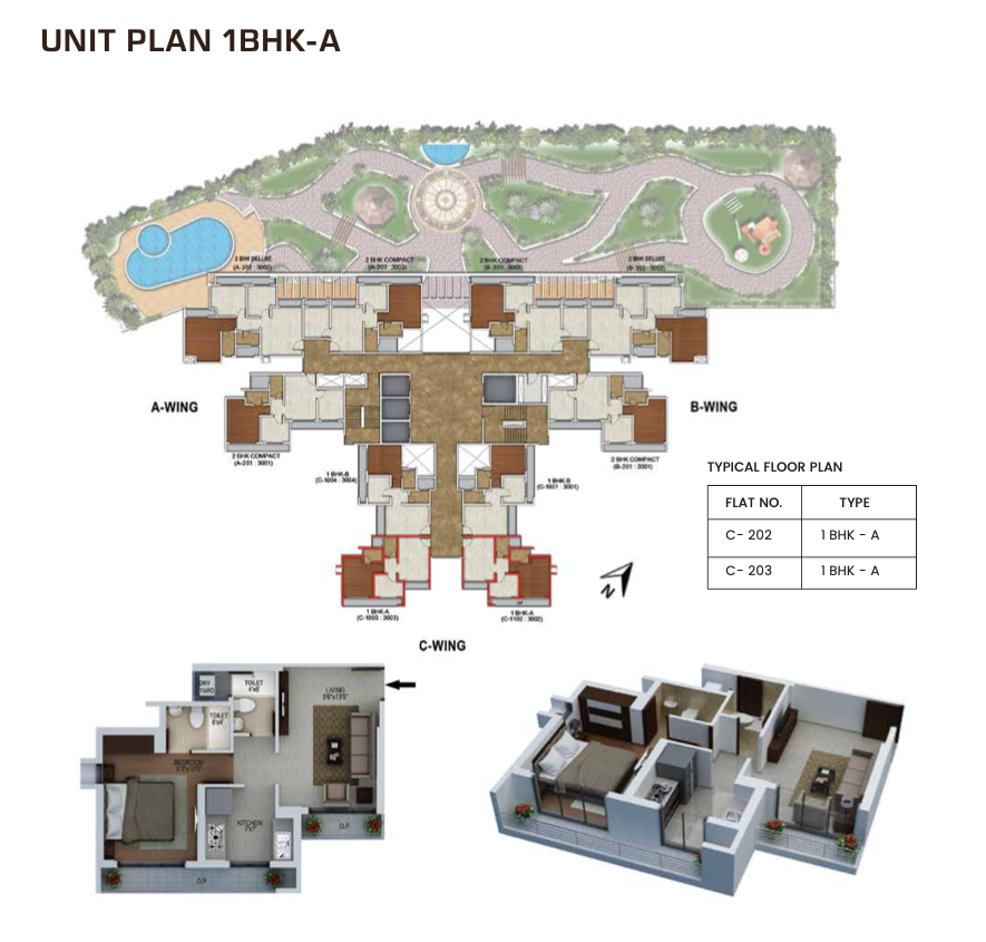 Raunak Shanti Luxuria, Kalyan — floor plan 1