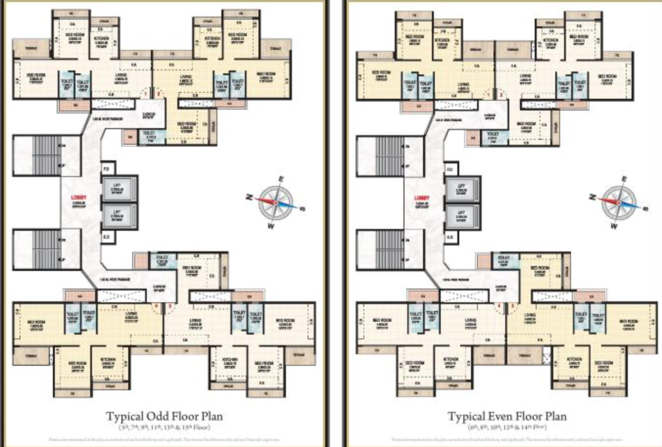 Gami Asters, Ghansoli — floor plan 1