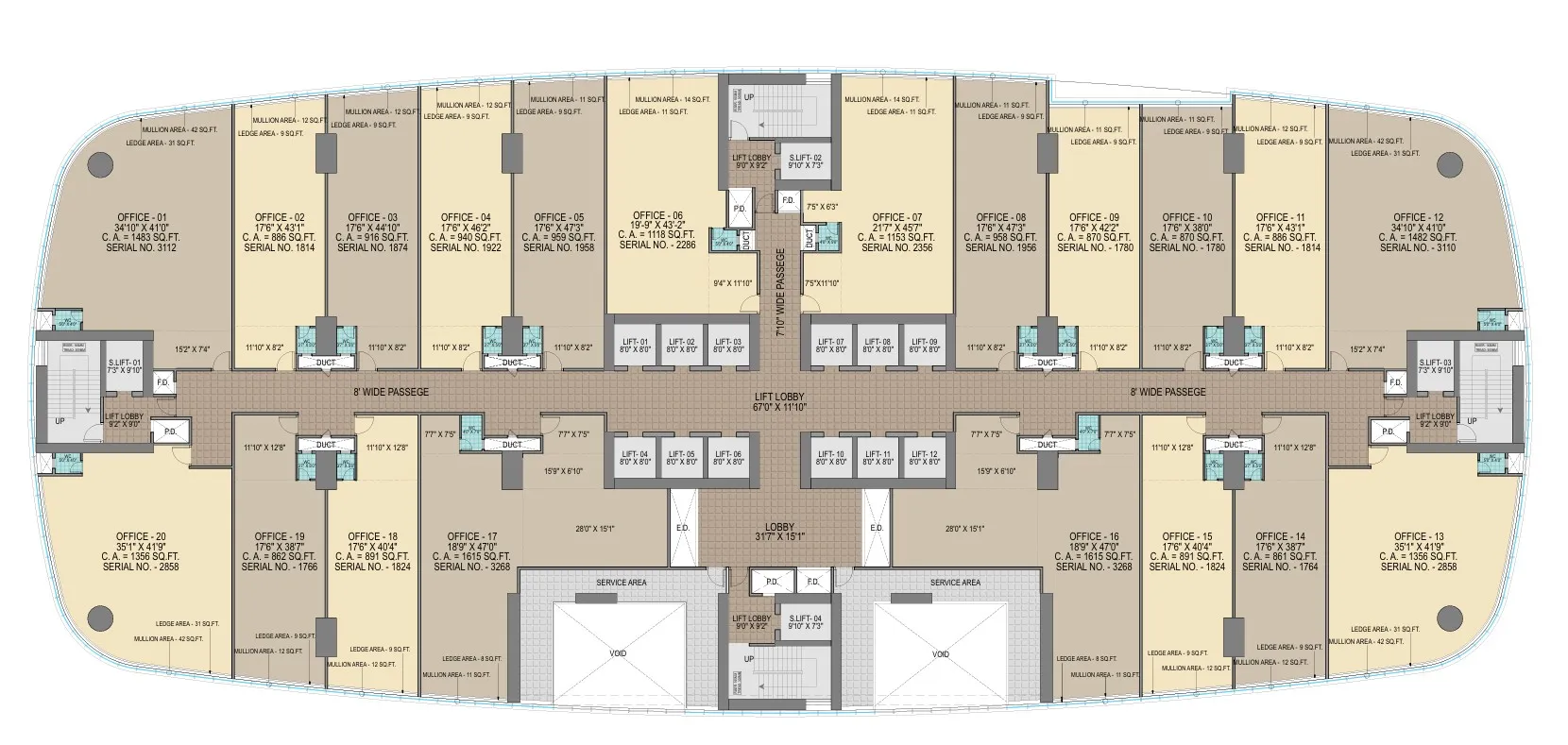 Delta Stellar, Nerul — floor plan 1