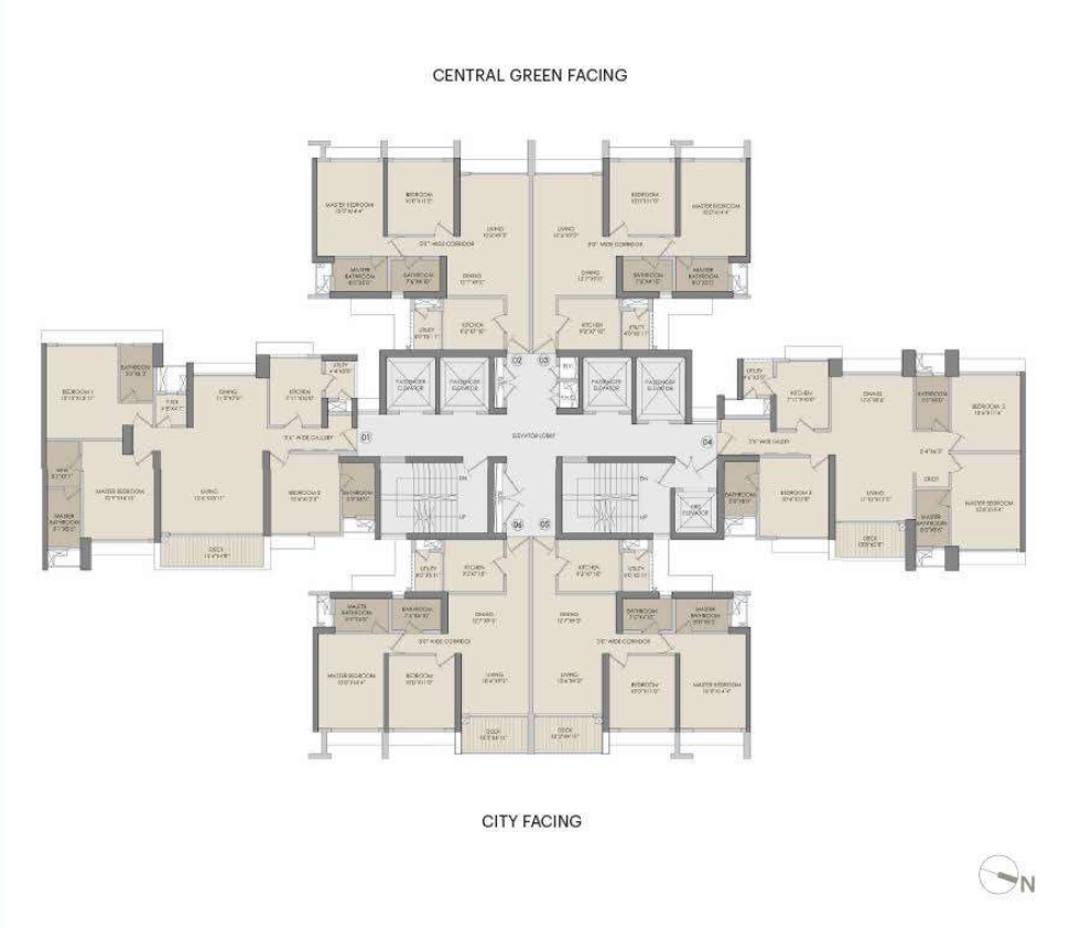 Narang Privado, Thane West — floor plan 1
