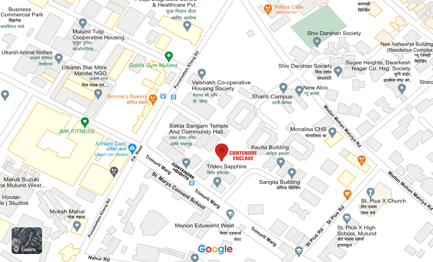 Contendre Enclave, Mulund West — floor plan 2