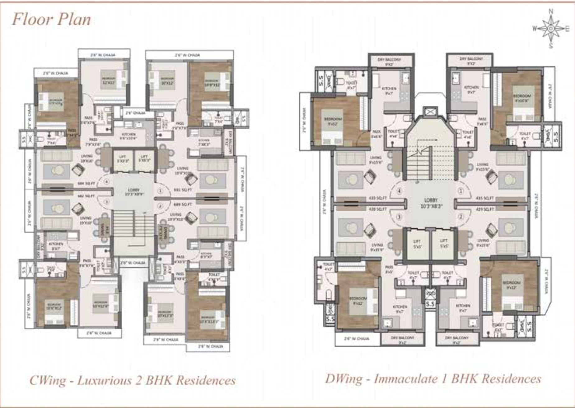 Panom Park, Malad West — floor plan 1