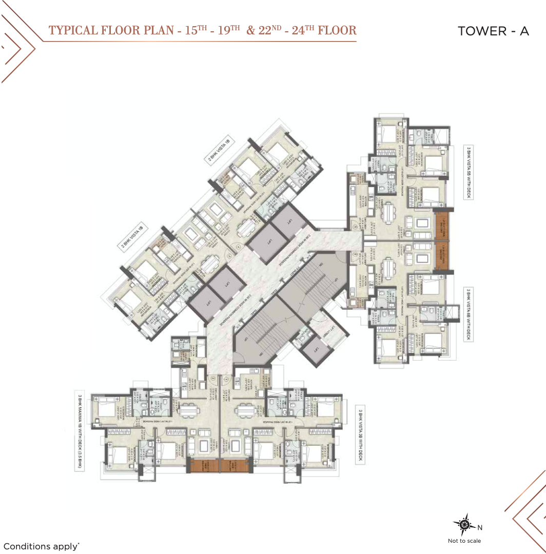 Kalpataru Vienta Tower B, Kandivali East — floor plan 1