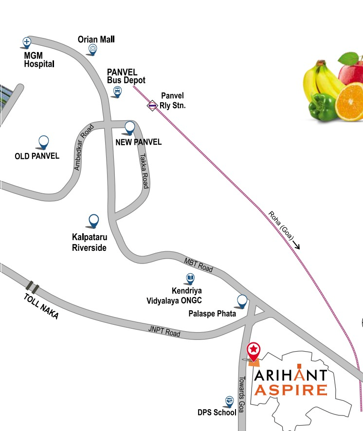 Arihant Aspire City - Hortensia, Taloja — floor plan 2