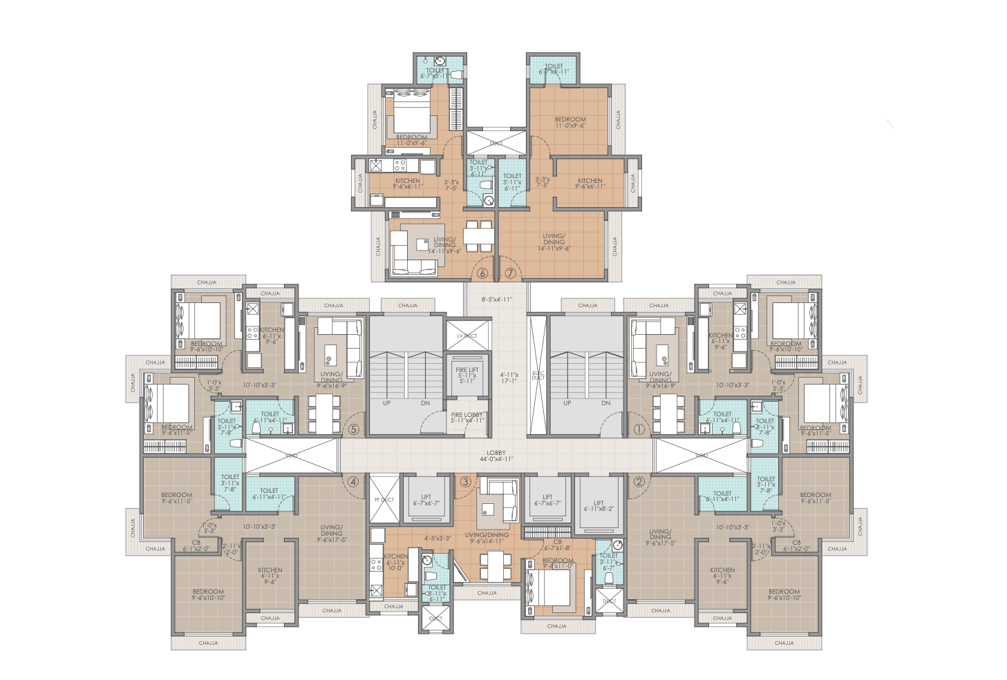 Raj Heritage Phase - II, Mira Road — floor plan 1